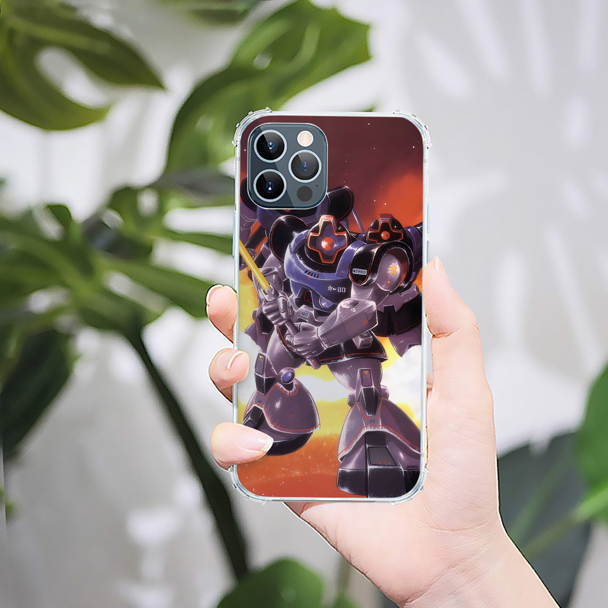 （画像用） 機動戦士ガンダム Mobile Suit Gundam 【iPhone 12シリーズ対応】透明スマホケース（クリアソフトケース）